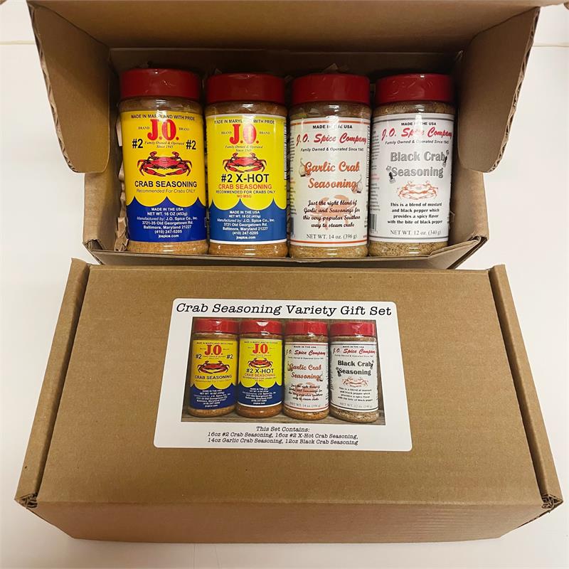 J.O. Spice Crab Seasoning Variety Gift Set Kohr Crabbing Supplies
