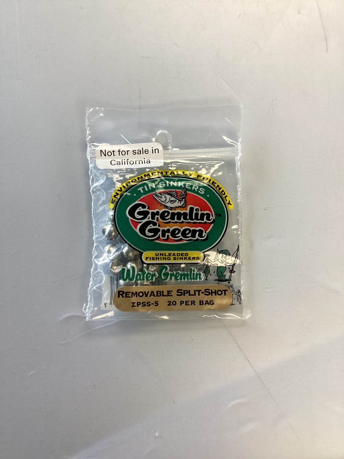 Water Gremlin Removable Split Shot 20Pk Kohr Crabbing Supplies
