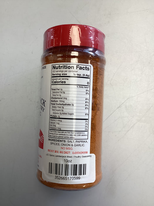 J.O. Spice Lumberjack Meat / Poultry Seasoning