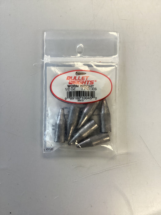 Natural 1/2oz Ziplock 7BgBullet Weights