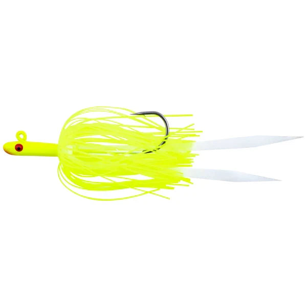 Tsunami Glass Minnow Jig with Silcone Skirt & Round Bend Hook