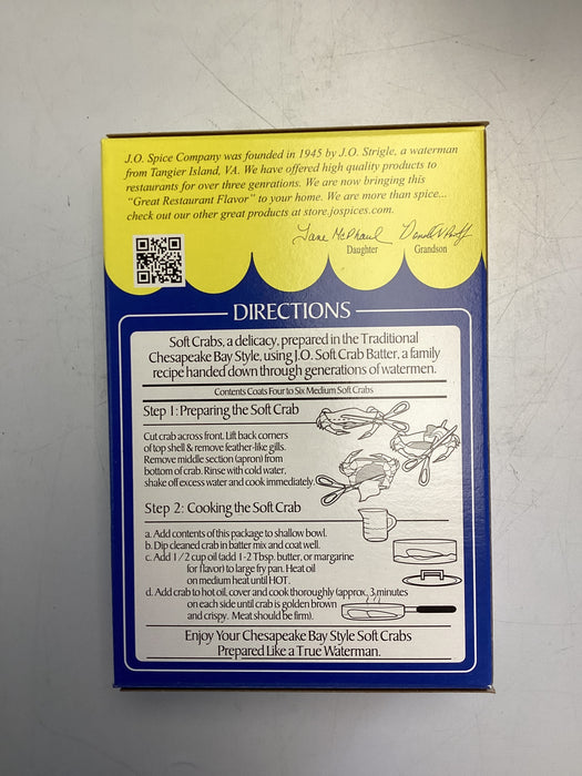 J.O. Soft Crab Batter