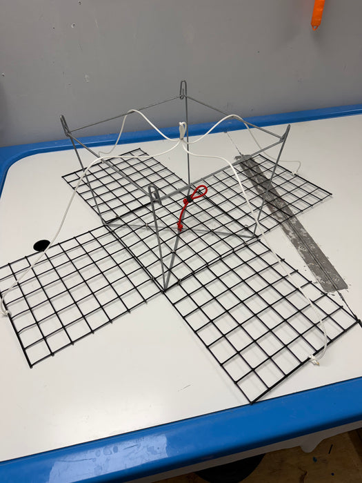Vinyl Coated Topless Crab Trap - Unrigged
