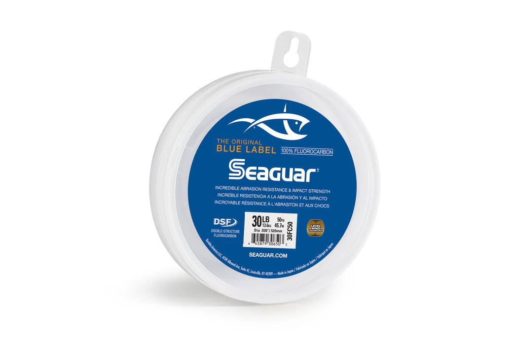 Seaguar Blue Label Fluorocarbon Leader, 50 yard