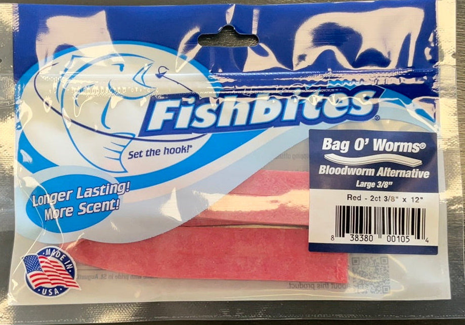 Fishbites Bag O'Worms - Red