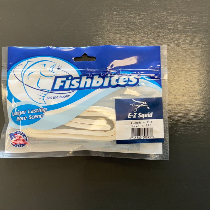 Fishbites E-Z Squid Longer - Flesh