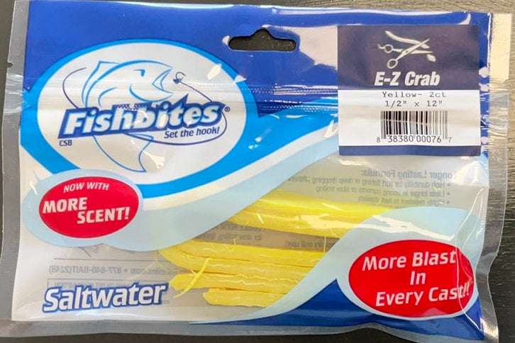 Fishbites E-Z Crab Longer - Yellow