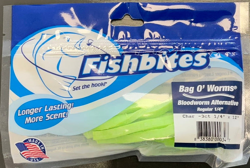 Fishbites Bag O'Worms - Char