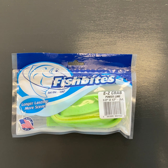 Fishbites E-Z Crab Longer - Power Lime