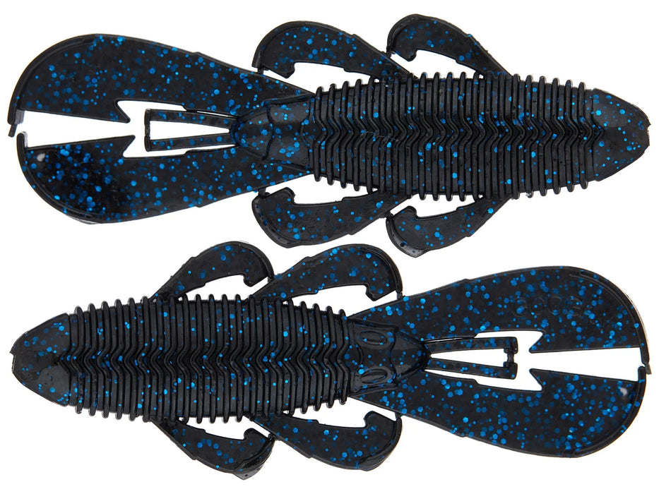 Googan 3.3", Black Blue Flake
