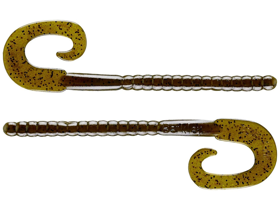 Berkley Worms, 7" 13Pk, Green Pumpkin