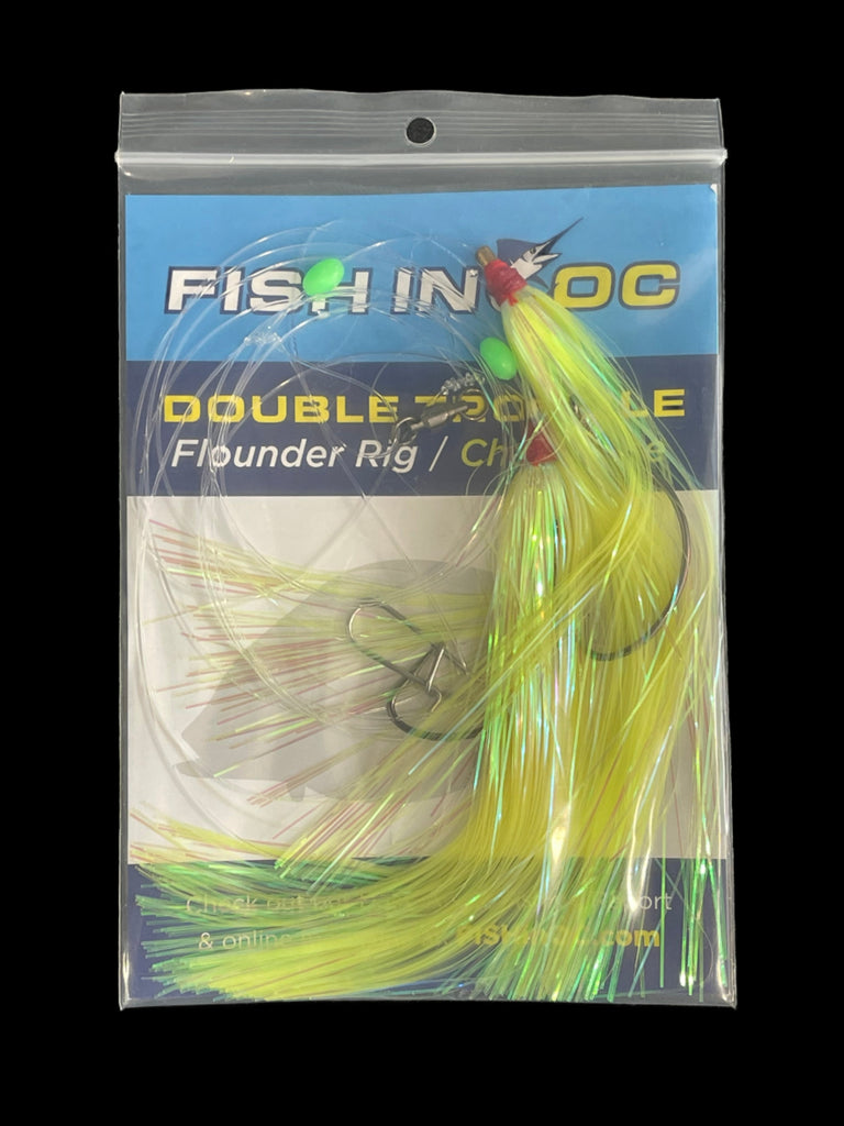 Double Trouble Flounder Rig Chartreuse